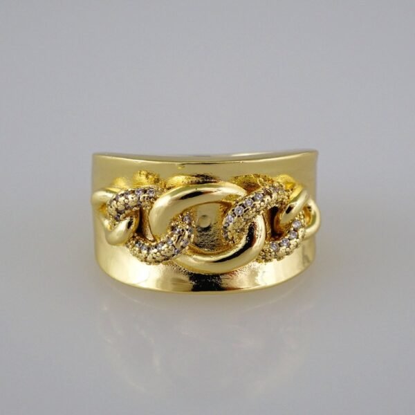 Women Ring/ Anillos Damas/   14K Real Color/  Zircon Stone// R221