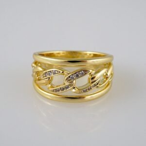 Women Ring/ Anillos Damas/   14K Real Color/  Zircon Stone// R232