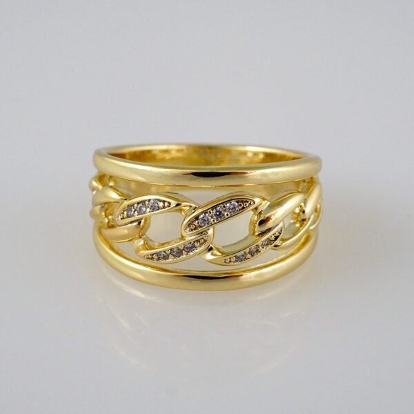 Women Ring/ Anillos Damas/   14K Real Color/  Zircon Stone// R232