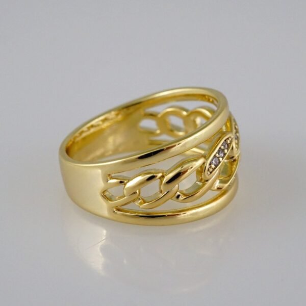 Women Ring/ Anillos Damas/   14K Real Color/  Zircon Stone// R232 - Image 2