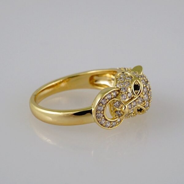 Women Ring/ Anillos Damas/   14K Real Color/  Zircon Stone/ Tigre/ R234 - Image 2