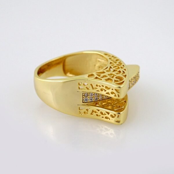 Women Ring/ Anillos Damas/  14K Real Color/ Zircon Stone// R239 - Image 2