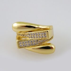 Women Ring/ Anillos Damas/   14K Real Color/  Zircon Stone// R241