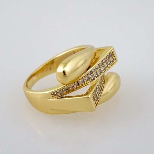 Women Ring/ Anillos Damas/   14K Real Color/  Zircon Stone// R241 - Image 2