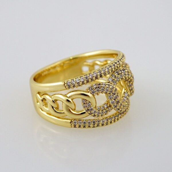 Women Ring/ Anillos Damas/   14K Real Color/  Zircon Stone// R245 - Image 2