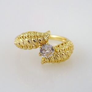 Women Ring/ Anillos Damas/   14K Real Color/  Zircon Stone// R248