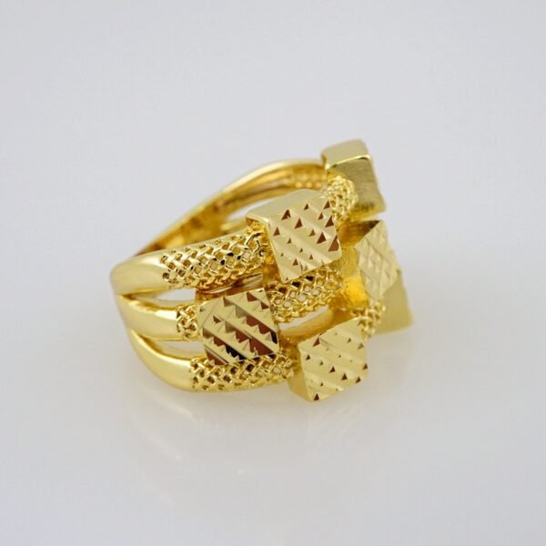 Women Ring/ Anillos Damas/    14K Real Color/  Plain// R251 - Image 2