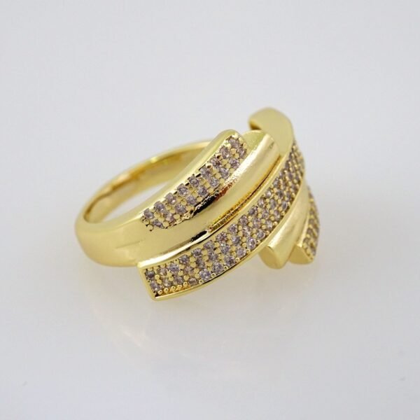 Women Ring/ Anillos Damas/    14K Real Color/   Zircon Stone// R253 - Image 2