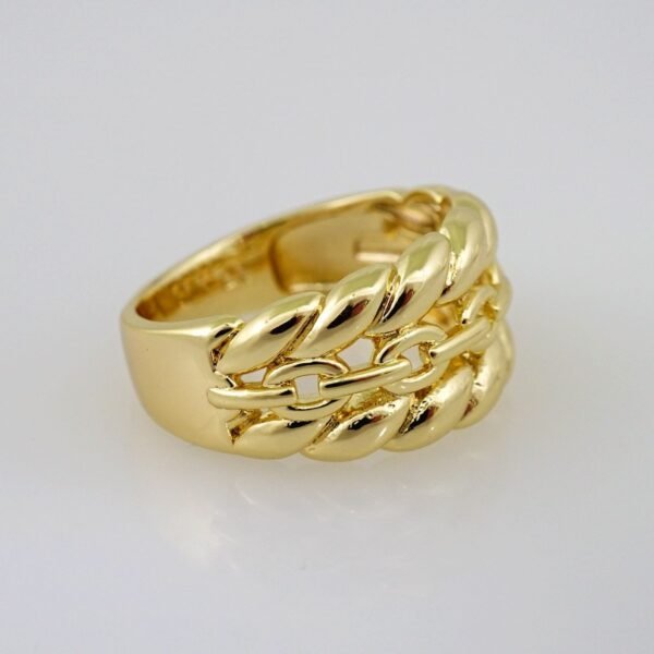 Women Ring/ Anillos Damas/   14K Real Color/  Plain// R255 - Image 2