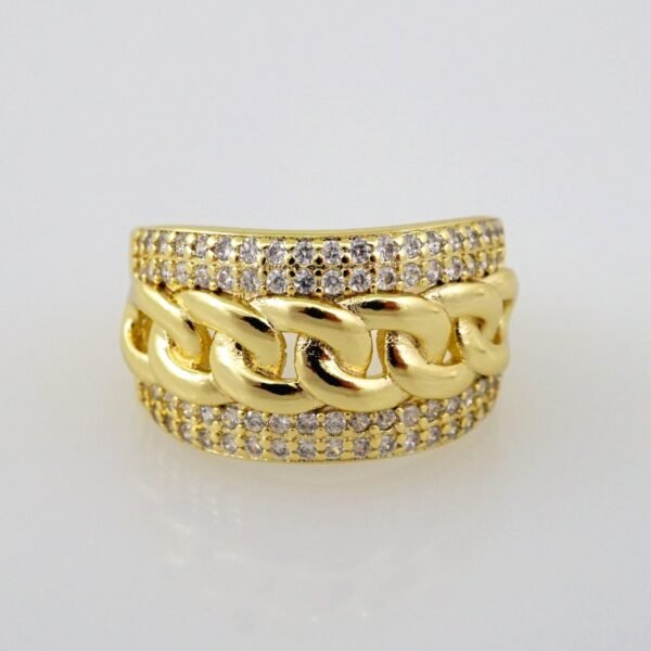 Women Ring/ Anillos Damas/   14K Real Color/  Zircon Stone// R260