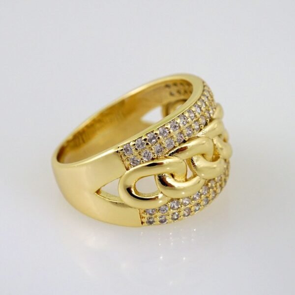 Women Ring/ Anillos Damas/   14K Real Color/  Zircon Stone// R260 - Image 2