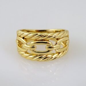 Women Ring/ Anillos Damas/    14K Real Color/   Zircon Stone// R262