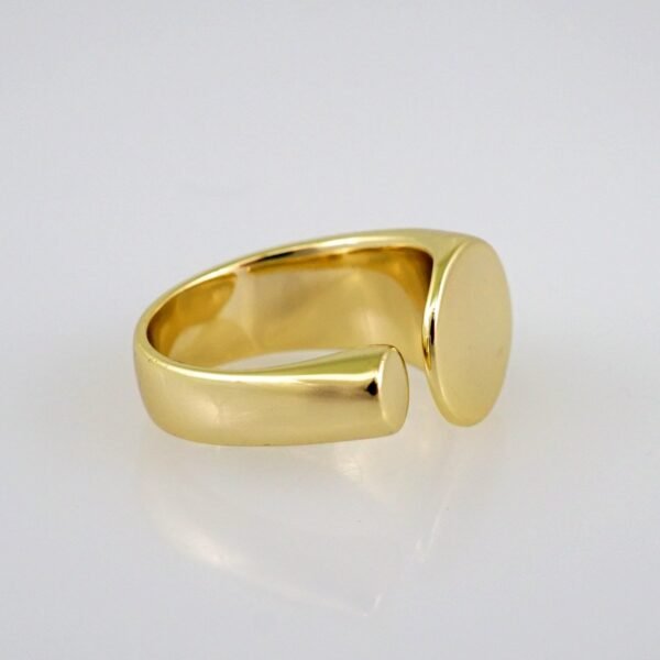 Women Ring/ Anillos Damas/  14K Real Color/ Plain/ Ajustable// R270 - Image 2