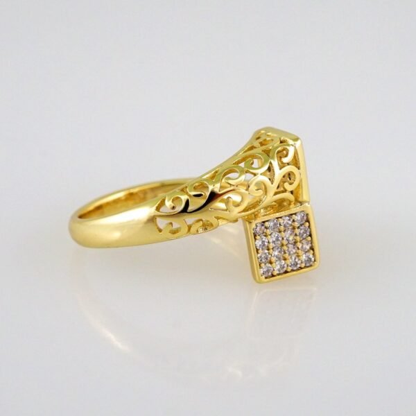 Women Ring/ Anillos Damas/  14K Real Color/  Zircon Stone// R276 - Image 2
