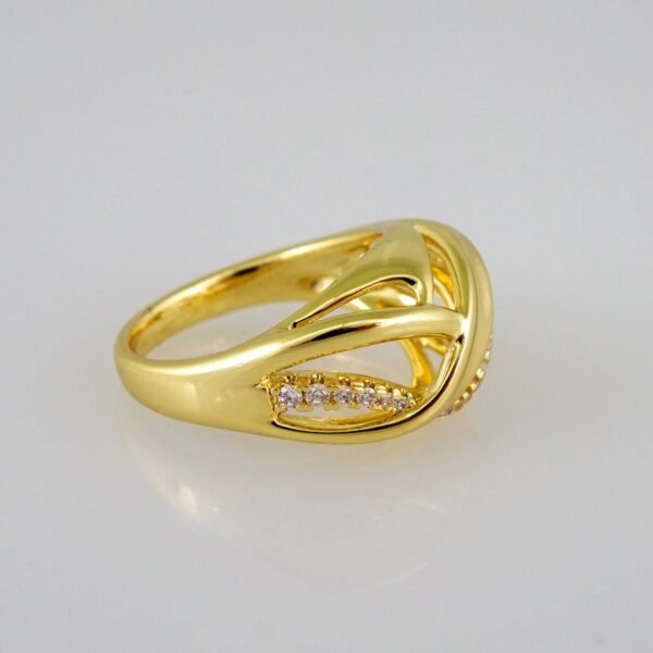 Women Ring/ Anillos Damas/  14K Real Color/  Zircon Stone// R279 - Image 2