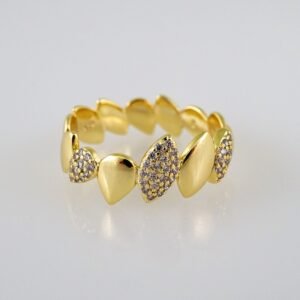 Women Ring/ Anillos Damas/  14K Real Color/ Zircon Stone// R284