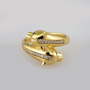 Women Ring/ Anillos Damas/  14K Real Color/  Zircon Stone// R287