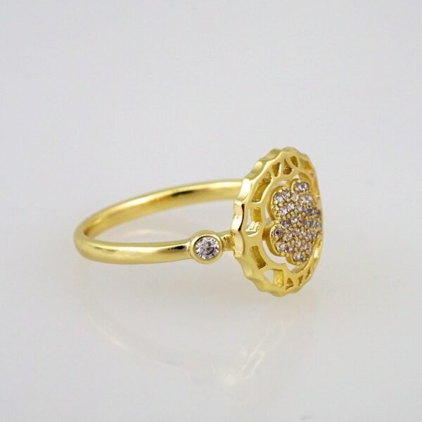 Women Ring/ Anillos Damas/  14K Real Color/  Zircon Stone// R289 - Image 2