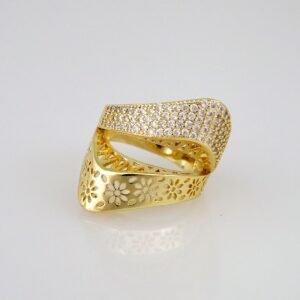Women Ring/ Anillos Damas/  14K Real Color/ Zircon Stone// R291