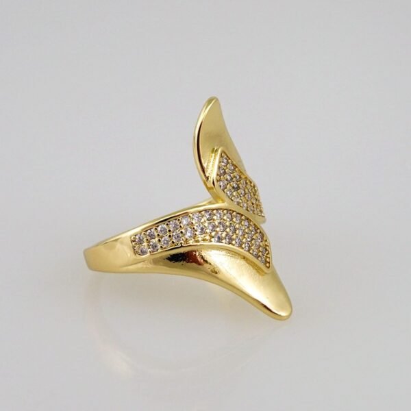 Women Ring/ Anillos Damas/  14K Real Color/  Zircon Stone// R295 - Image 2