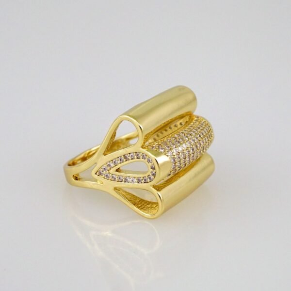 Women Ring/ Anillos Damas/  14K Real Color/  Zircon Stone// R296 - Image 2