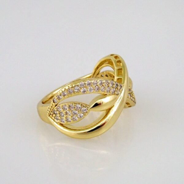 Women Ring/ Anillos Damas/  14K Real Color/  Zircon Stone// R297 - Image 2