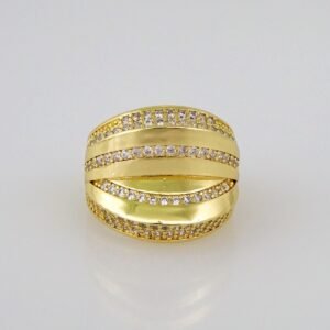 Women Ring/ Anillos Damas/  14K Real Color/  Zircon Stone// R303