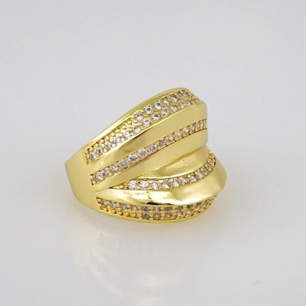 Women Ring/ Anillos Damas/  14K Real Color/  Zircon Stone// R303 - Image 2