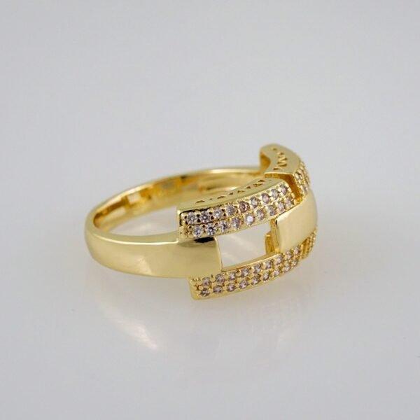 Women Ring/ Anillos Damas/  14K Real Color/  Zircon Stone// R309 - Image 2