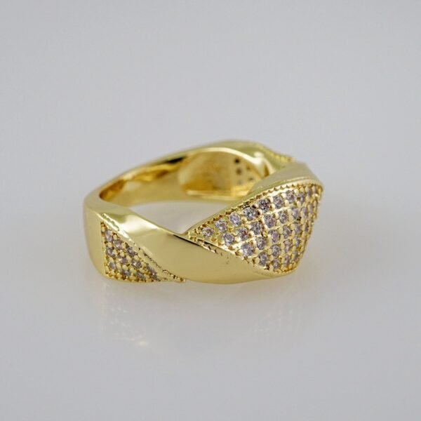 Women Ring/ Anillos Damas/  14K Real Color/ Zircon Stone// R310 - Image 2