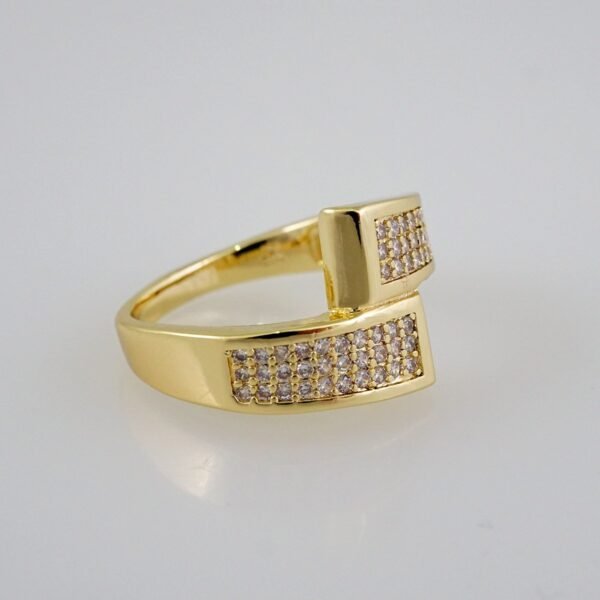 Women Ring/ Anillos Damas/  14K Real Color/  Zircon Stone// R314 - Image 2