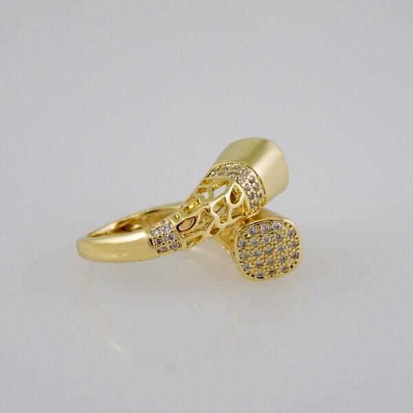 Women Ring/ Anillos Damas/  14K Real Color/  Zircon Stone// R317 - Image 2