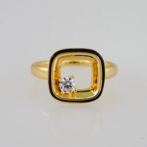 Women Ring/ Anillos Damas/  14K Real Color/  Zircon Stone// R322