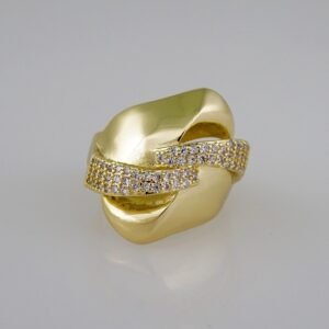 Women Ring/ Anillos Damas/  14K Real Color/ Zircon Stone// R323