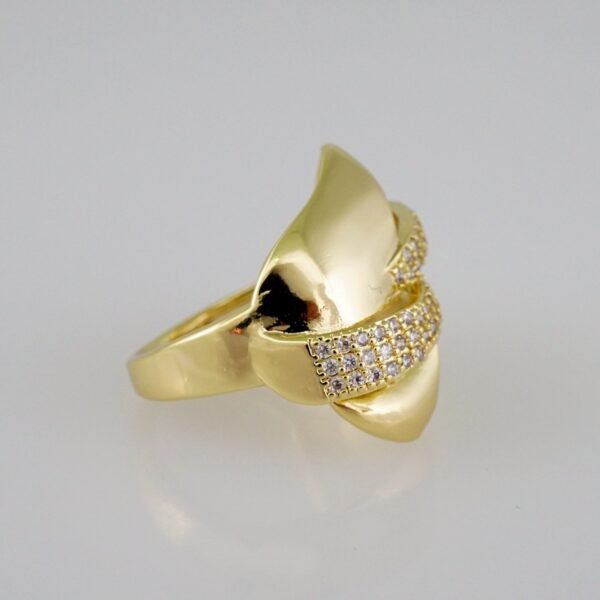 Women Ring/ Anillos Damas/  14K Real Color/ Zircon Stone// R323 - Image 2