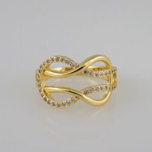 Women Ring/ Anillos Damas/  14K Real Color/  Zircon Stone// R325