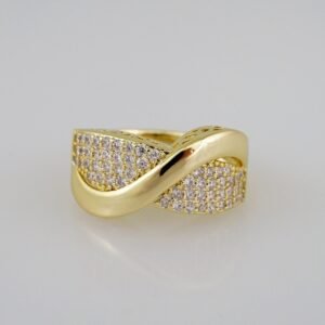 Women Ring/ Anillos Damas/  14K Real Color/ Zircon Stone// R327