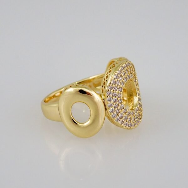 Women Ring/ Anillos Damas/  14K Real Color/  Zircon Stone// R328 - Image 2
