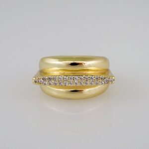 Women Ring/ Anillos Damas/  14K Real Color/  Zircon Stone// R329