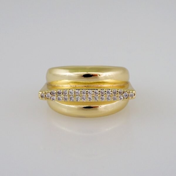 Women Ring/ Anillos Damas/  14K Real Color/  Zircon Stone// R329