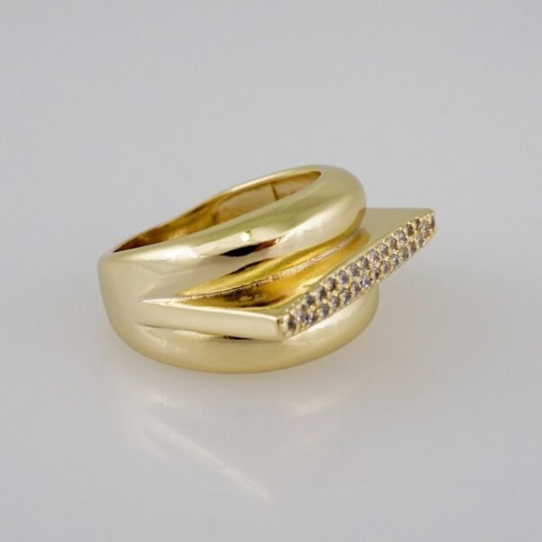 Women Ring/ Anillos Damas/  14K Real Color/  Zircon Stone// R329 - Image 2