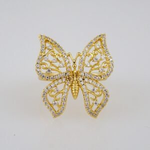 Women Ring/ Anillos Damas/  14K Real Color/  Zircon Stone// R331
