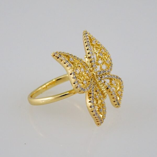 Women Ring/ Anillos Damas/  14K Real Color/  Zircon Stone// R331 - Image 2