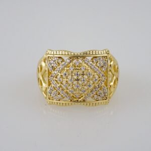 Women Ring/ Anillos Damas/  14K Real Color/  Zircon Stone// R332