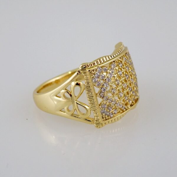 Women Ring/ Anillos Damas/  14K Real Color/  Zircon Stone// R332 - Image 2