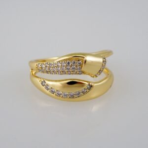 Women Ring/ Anillos Damas/  14K Real Color/  Zircon Stone// R334