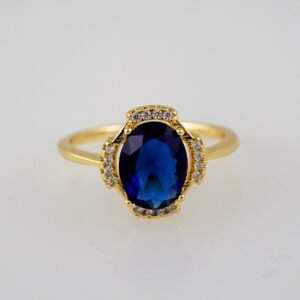 Women Ring/ Anillos Damas/  14K Real Color/  Zircon Stone// R337