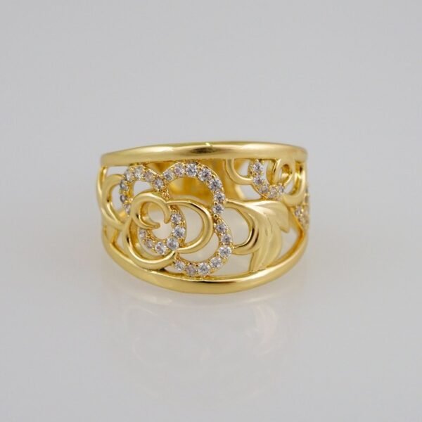 Women Ring/ Anillos Damas/  14K Real Color/  Zircon Stone// R341