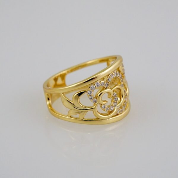 Women Ring/ Anillos Damas/  14K Real Color/  Zircon Stone// R341 - Image 2