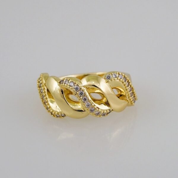 Women Ring/ Anillos Damas/  14K Real Color/  Zircon Stone// R342
